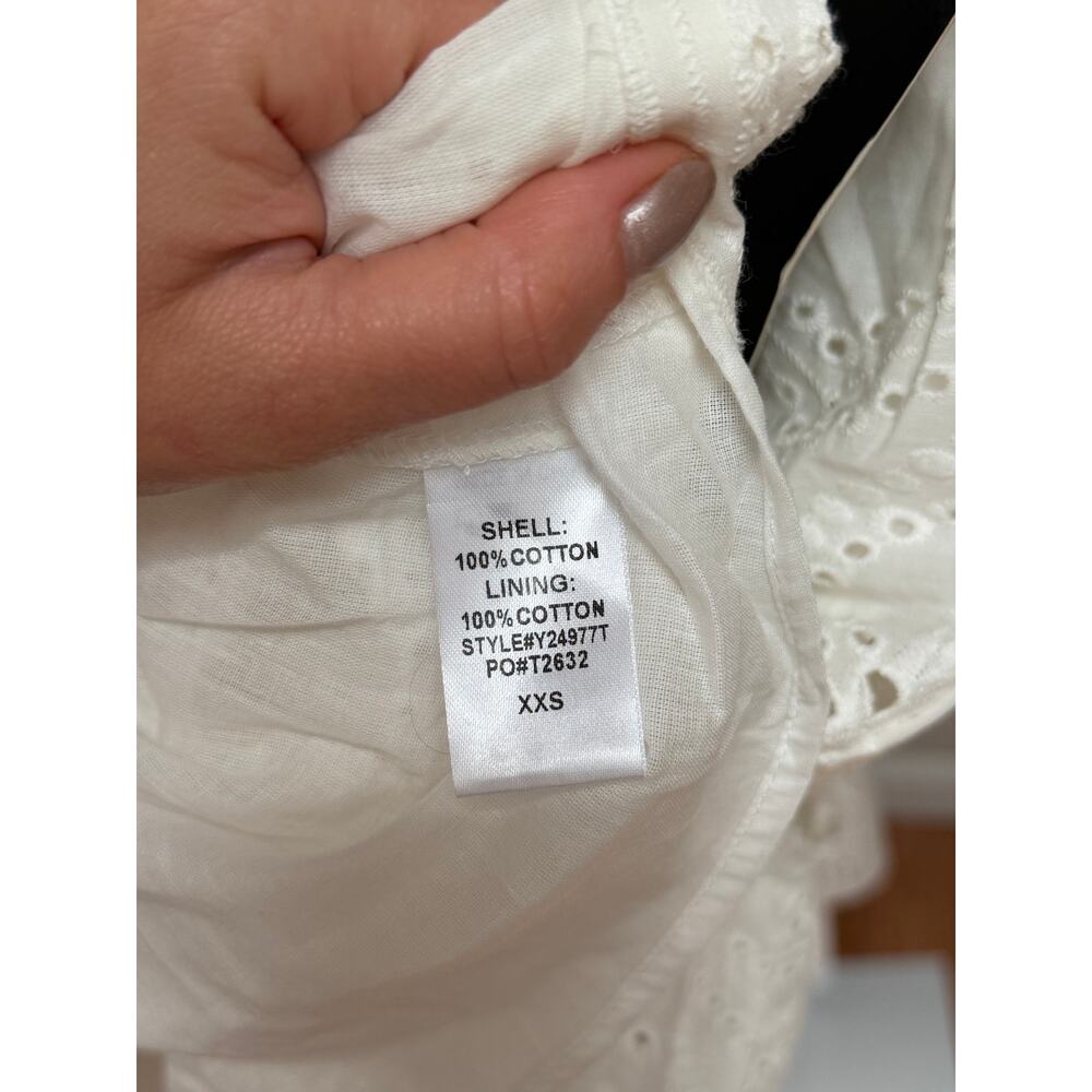 NEW Tuckernuck White Eyelet Crawford Dress Size XXS - Picture 8 of 8